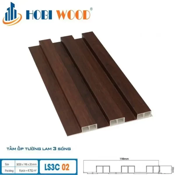 Lam Sóng Gỗ Nhựa Hobiwood Ls3c-02