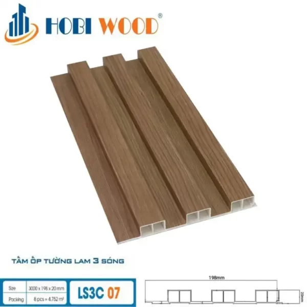 Lam Sóng Gỗ Nhựa Hobiwood Ls3c-07