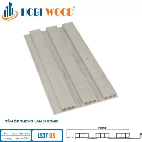 Lam Sóng Gỗ Nhựa Hobiwood Ls3t-03