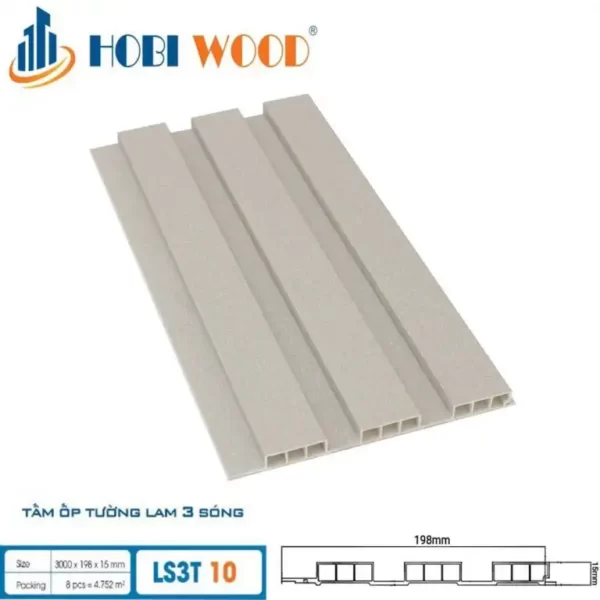 Lam Sóng Gỗ Nhựa Hobiwood Ls3t-10