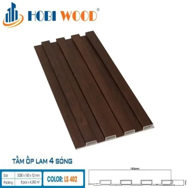 Lam Sóng Gỗ Nhựa Hobiwood Ls402