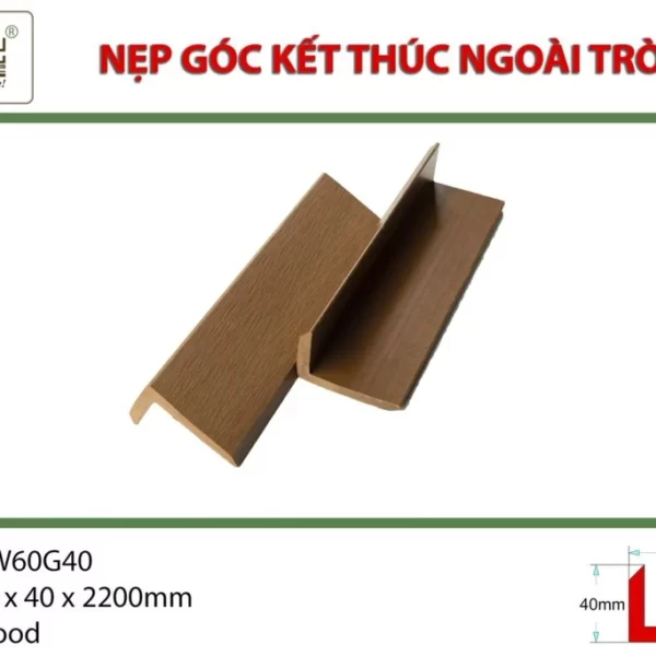 Nẹp Gỗ Nhựa Hwood Hw60g40 Wood