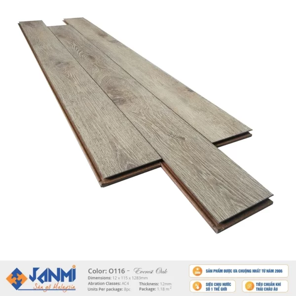 Sàn Gỗ Janmi O116 Bản Nhỏ