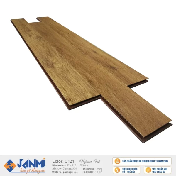 Sàn Gỗ Janmi O121 Bản Nhỏ