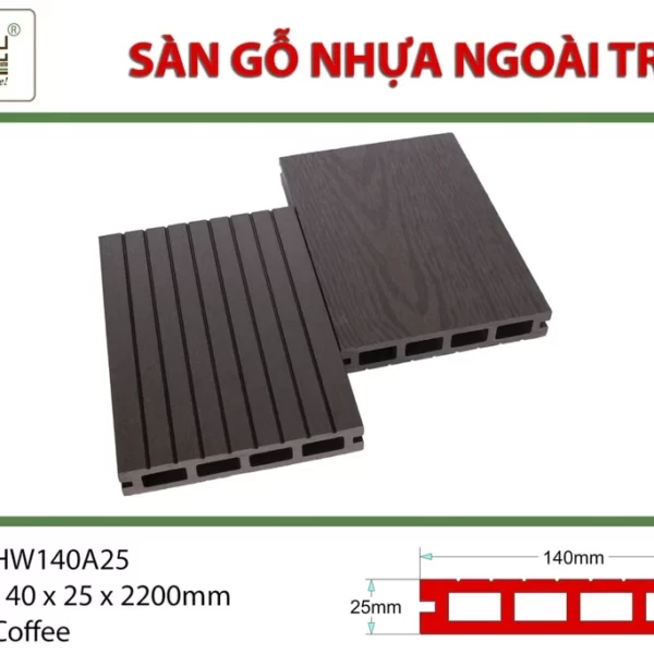 Sàn Gỗ Nhựa Hwood Hw140a25 Coffee