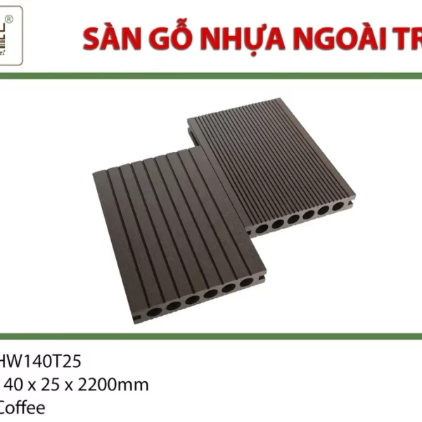 Sàn Gỗ Nhựa Hwood Hw140t25 Coffee