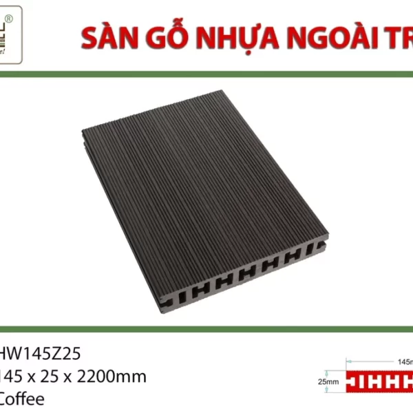 Sàn Gỗ Nhựa Hwood Hw145z25 Coffee