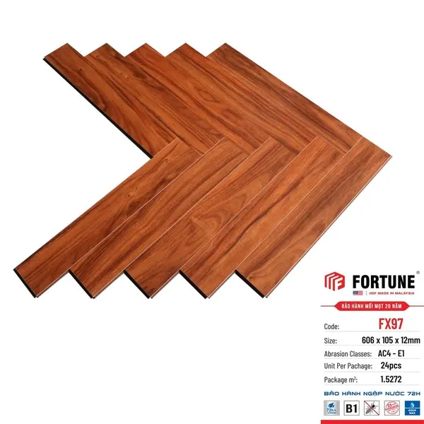 Sàn Gỗ Xương Cá Fortune FX97