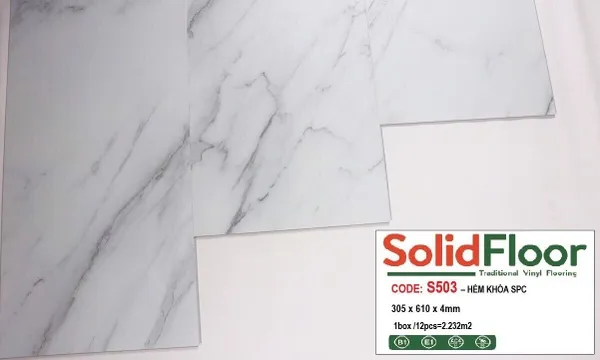 Sàn Nhựa Hèm Khóa Solid Tile S503