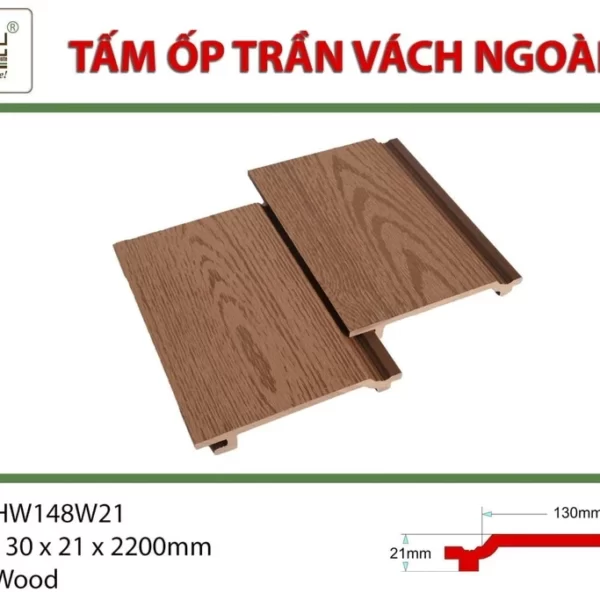 Tấm Ốp Gỗ Nhựa Hwood Hw148w21 Wood