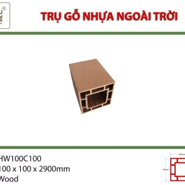 Trụ Cột Pergola Hwood Hw100c100 Wood