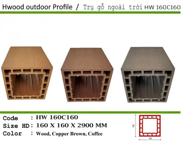 Trụ Cột Pergola Hwood Hw160c160