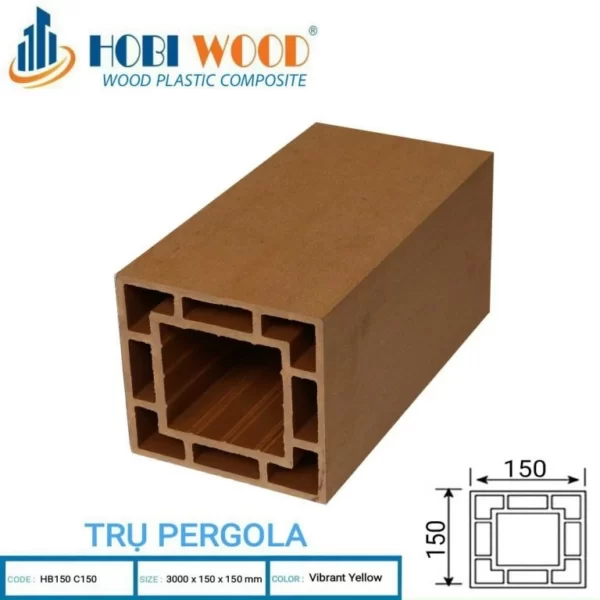 Trụ Cột Pergola Hobiwood Hb150-c150 Vibrant Yellow