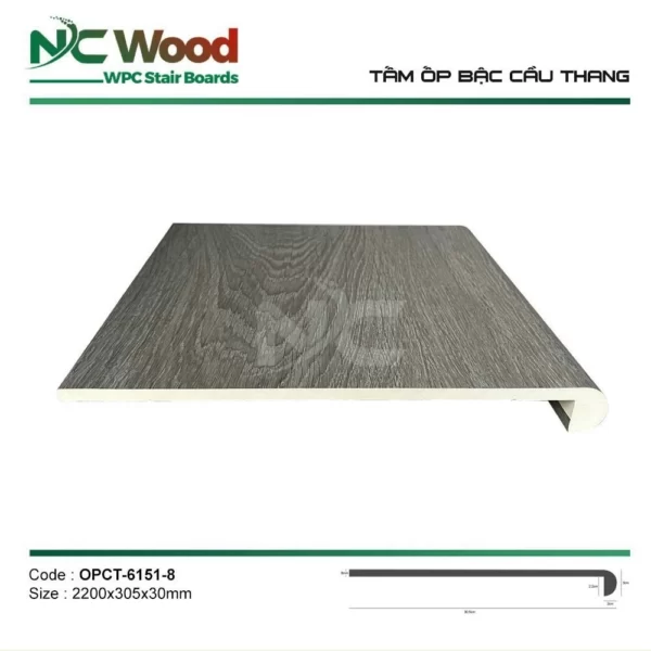 Tấm Ốp Cầu Thang Nc Wood 6151-8