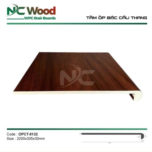 Tấm Ốp Cầu Thang Nc Wood 8132