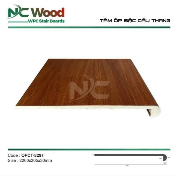 Tấm Ốp Cầu Thang Nc Wood 8297