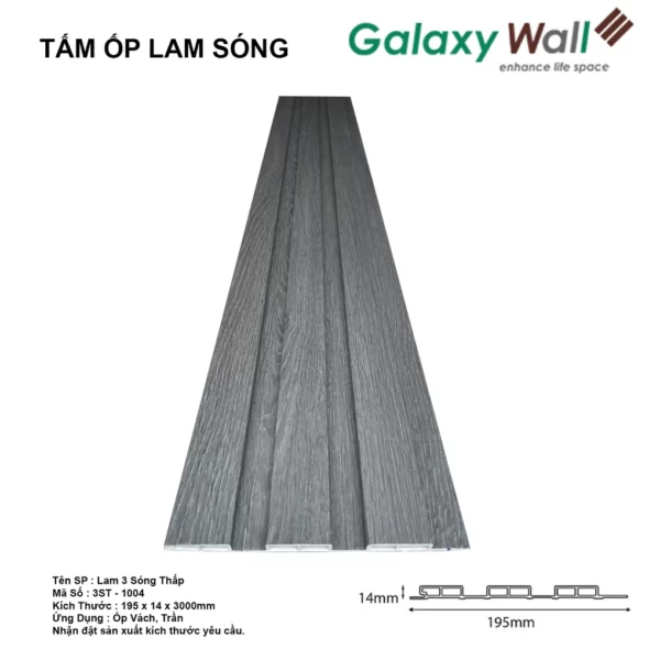 Tấm Ốp Galaxy Wall 3 Sóng Thấp 3st-1004