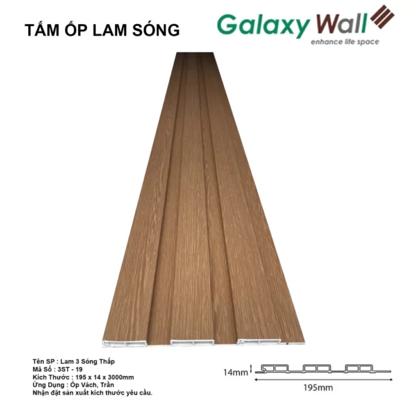 Tấm Ốp Galaxy Wall 3 Sóng Thấp 3st-19