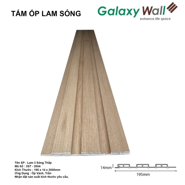 Tấm Ốp Galaxy Wall 3 Sóng Thấp 3st-2004