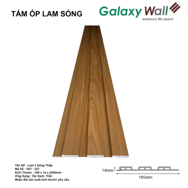 Tấm Ốp Galaxy Wall 3 Sóng Thấp 3st-237