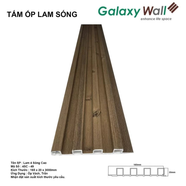 Tấm Ốp Galaxy Wall 4 Sóng Cao 4sc-49