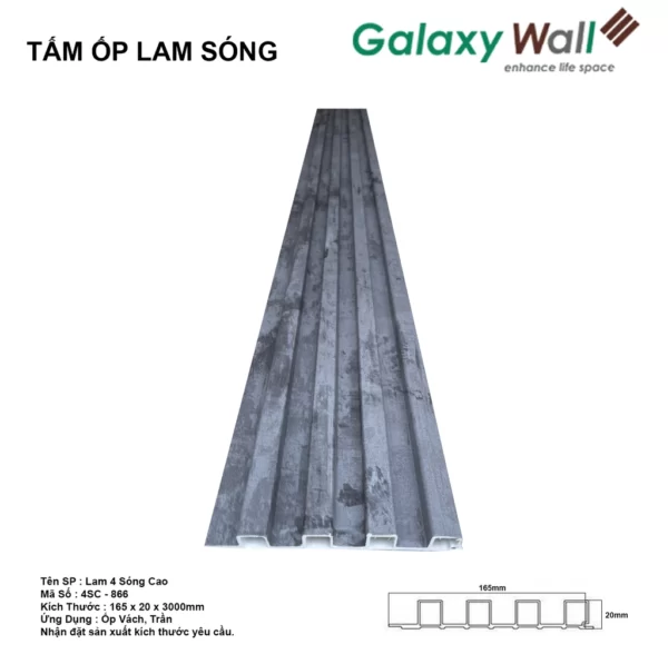 Tấm Ốp Galaxy Wall 4 Sóng Cao 4sc-866