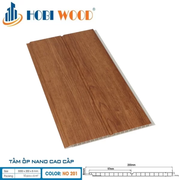 Tấm Ốp Nano Hobi Wood No201