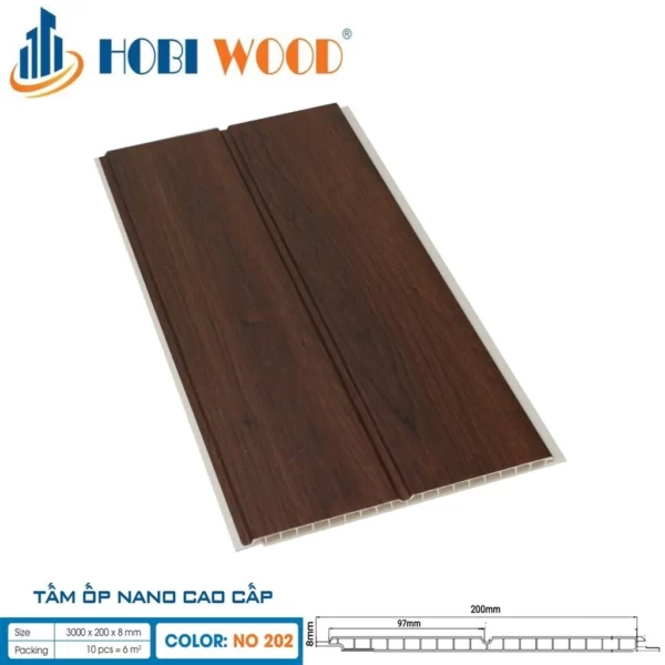 Tấm Ốp Nano Hobi Wood No202