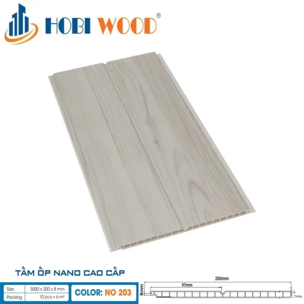 Tấm Ốp Nano Hobi Wood No203