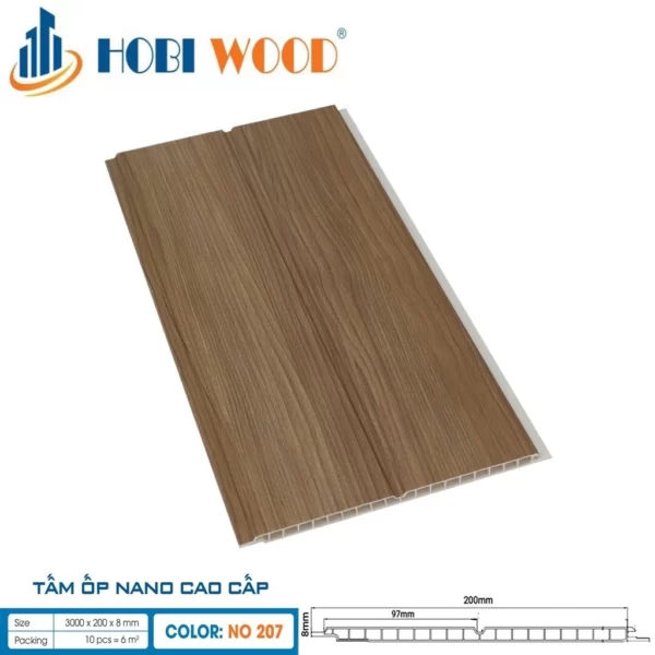 Tấm Ốp Nano Hobi Wood No207