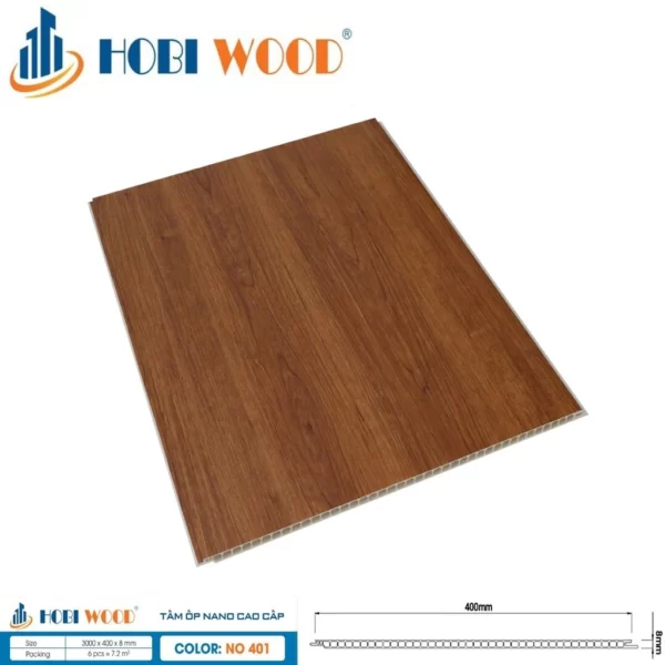 Tấm Ốp Nano Hobi Wood No401