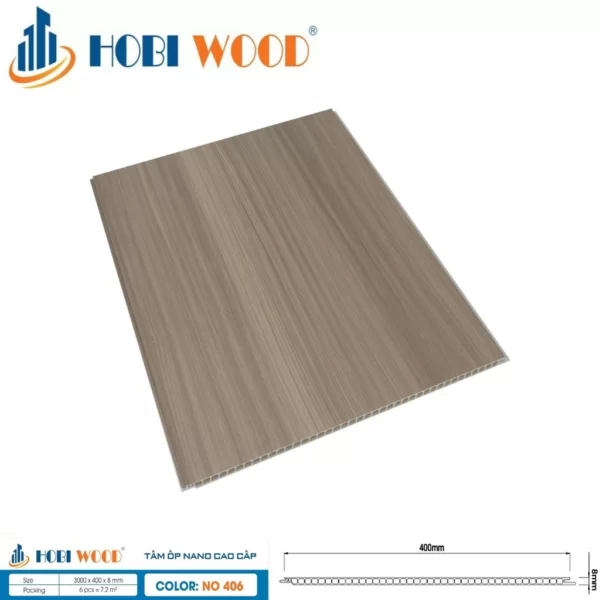 Tấm Ốp Nano Hobi Wood No406