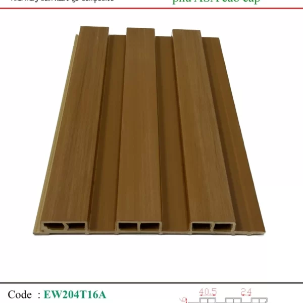 Tấm Ốp Pvc Phủ Asa Ecovina Ew204t16a Teak