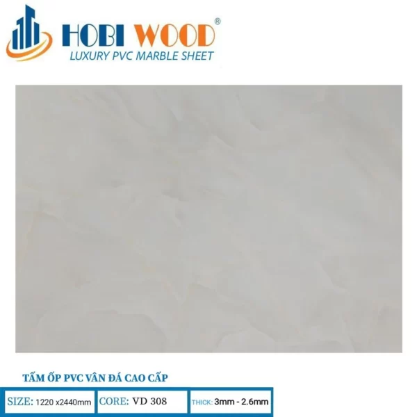 Tấm Ốp Pvc Vân Đá Hobi Wood Vd308